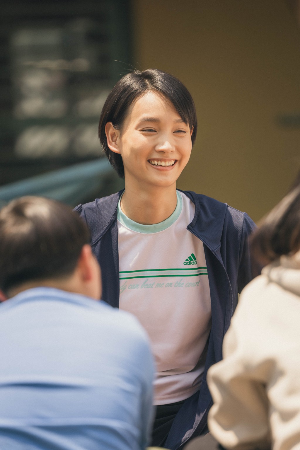 劇中阿談飾演老師「晨光」有溫柔一面，她希望有機會嘗試更多硬朗以外的角色。