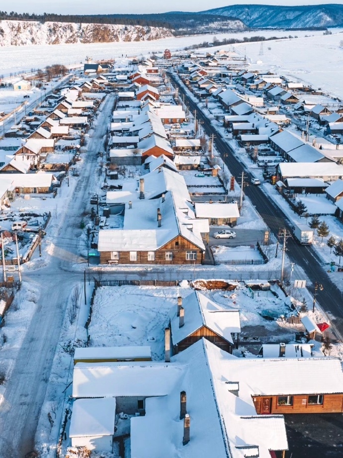 漠河雪景。　互聯網