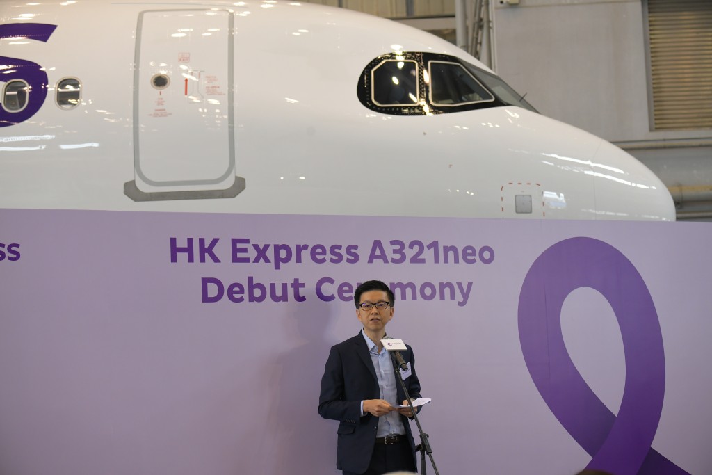 新客機將於4月2號正式啟航，由香港來回曼谷作為首航航點。梁譽東攝