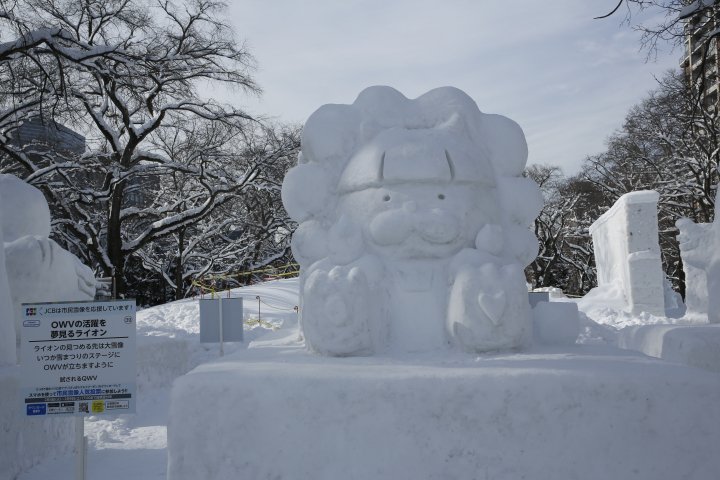 札幌雪祭以雪雕聞名。（X@welcomesapporo）