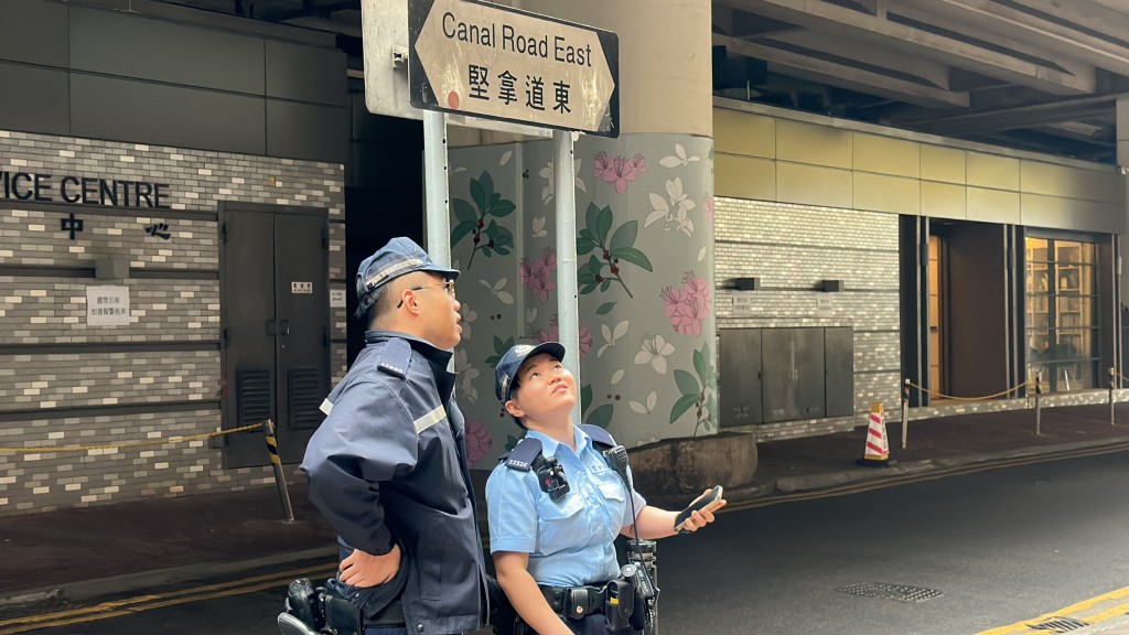 警员到场调查。梁国峰摄