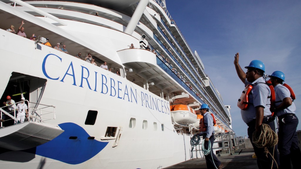 「加勒比公主号」(Caribbean Princess)。 路透社