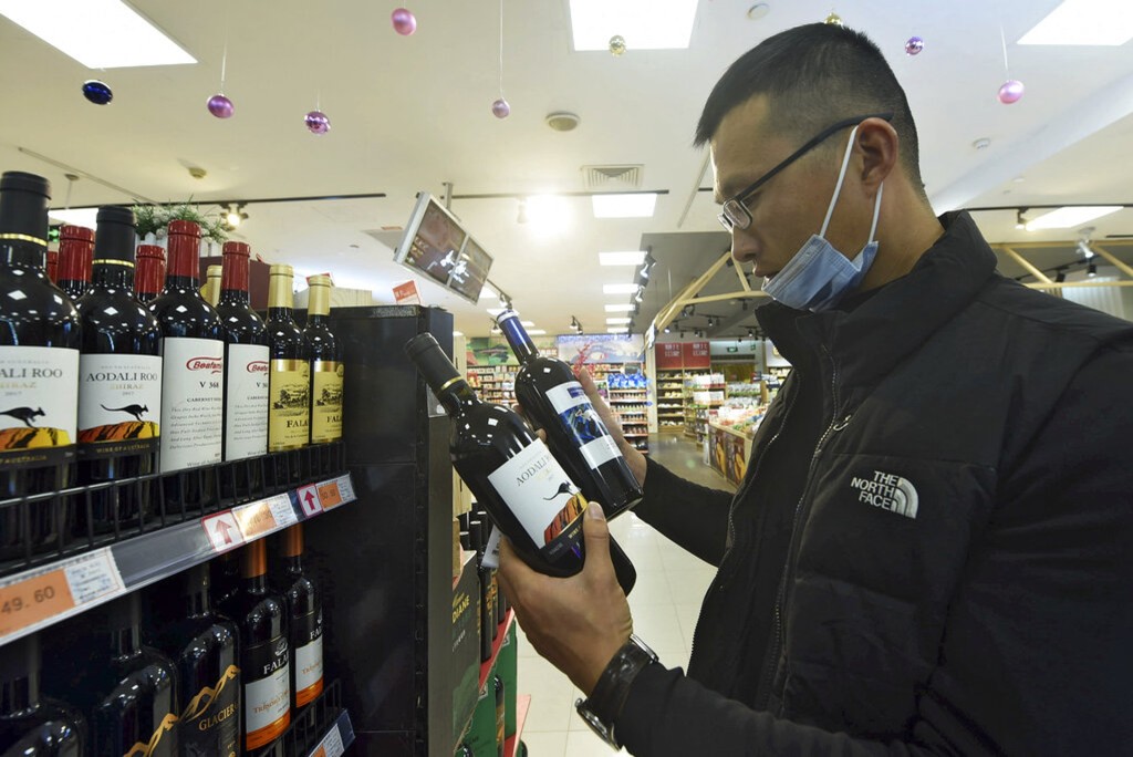 澳洲葡萄酒获中国解禁。美联社