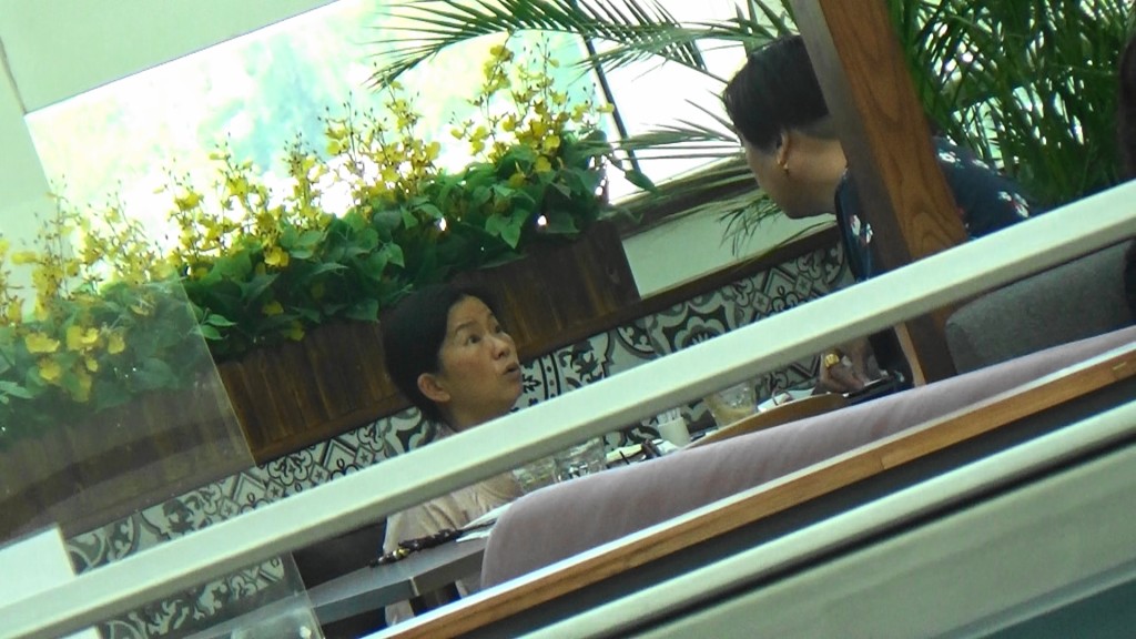 林珊珊讲嘢时表情多多。