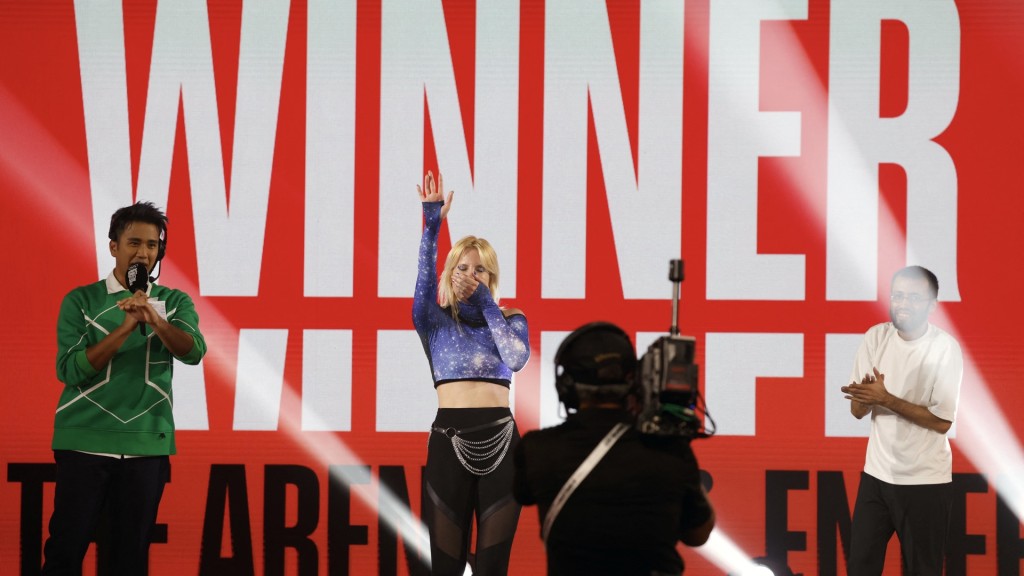 奥林匹克电竞周《舞力全开》项目由法国代表TheFairyDina胜出。 路透社