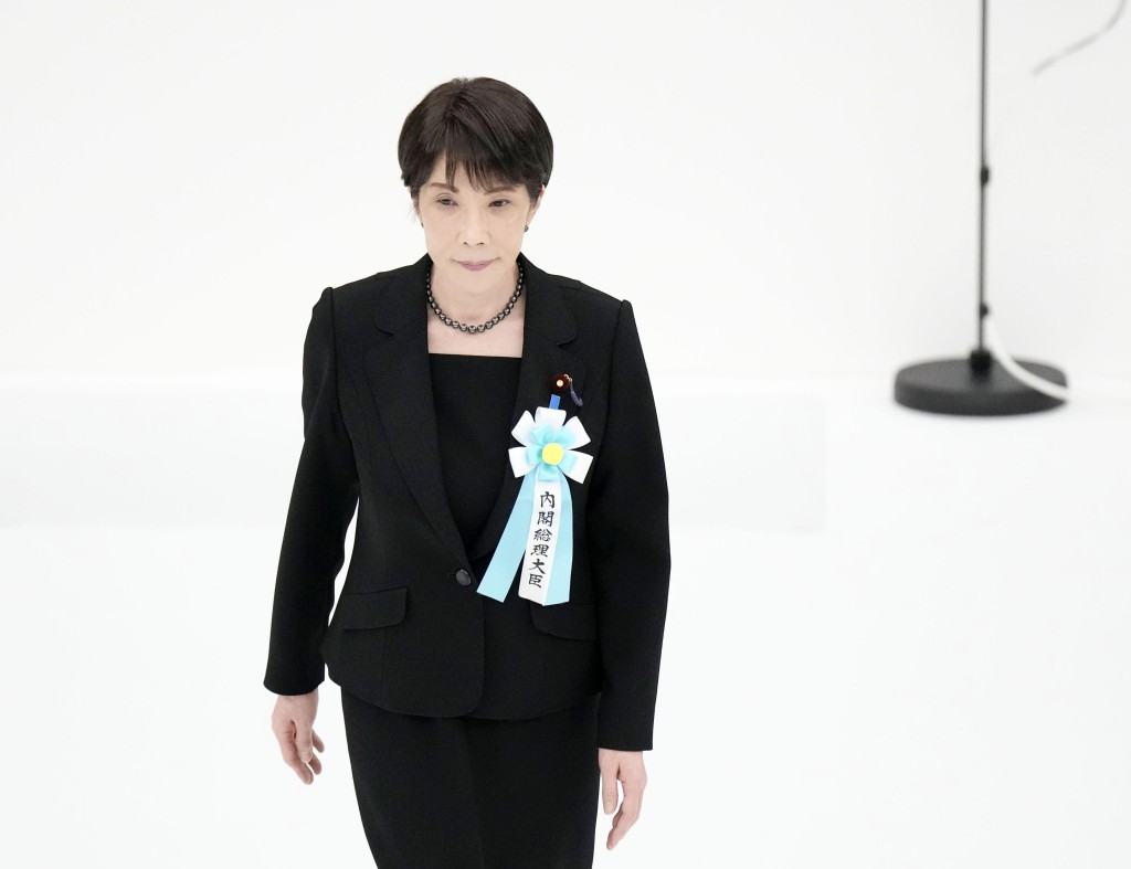 高市的表述回到被她視為「政治導師」安倍的風格。美聯社 高市的表述回到被她視為「政治導師」安倍的風格。美聯社