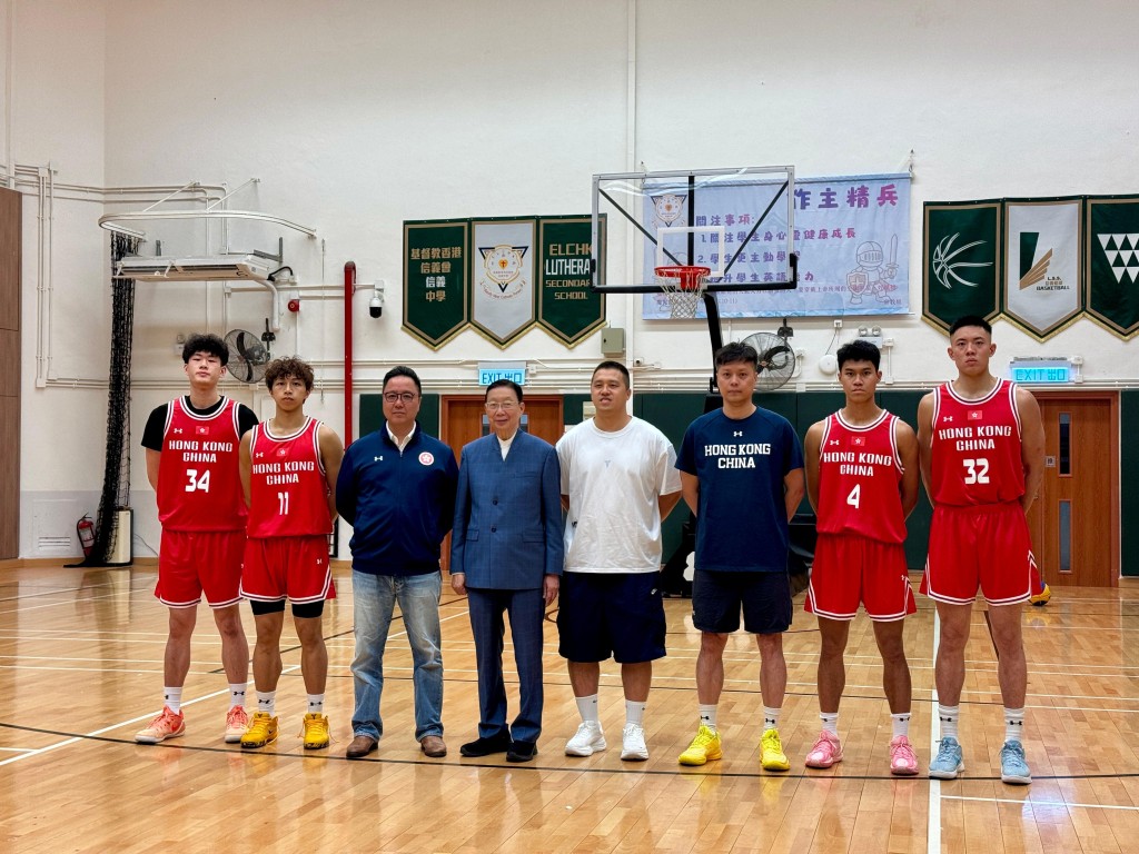 港队三人篮球队明日出发。杨功煜摄