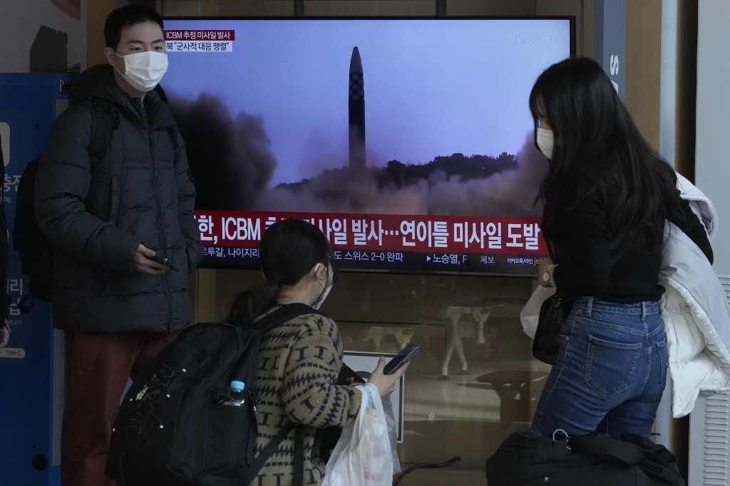 北韓連續兩天射彈。AP