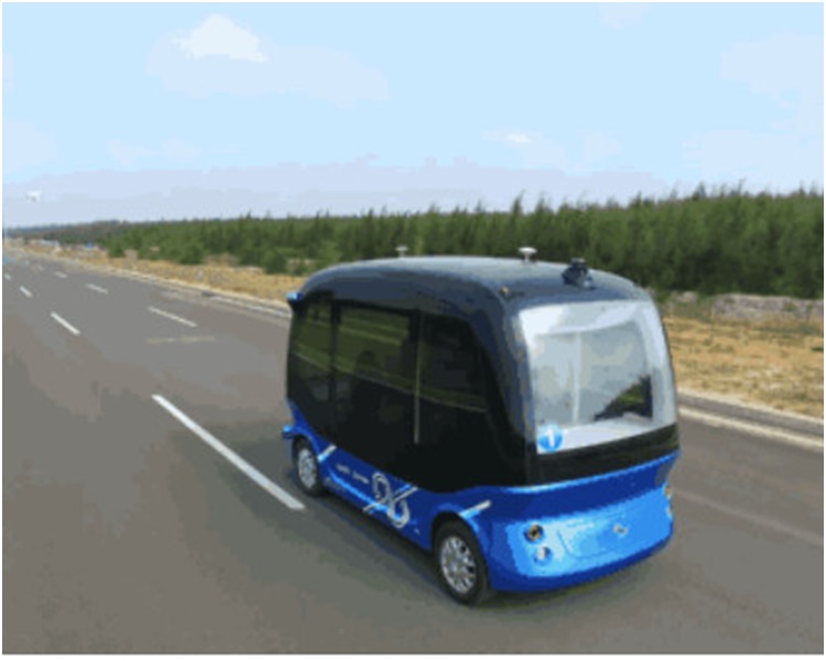 無人駕駛電動車正式上路測試。