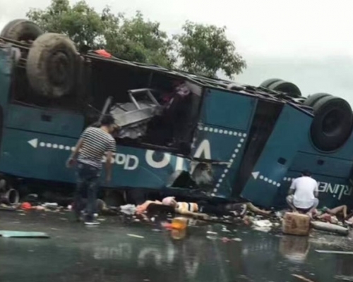 現場一片狼籍。網圖