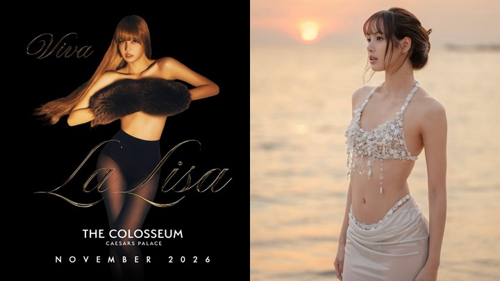 Lisa登K-pop第一人拉斯维加斯驻唱  29岁生日扮美人鱼沙滩躺平