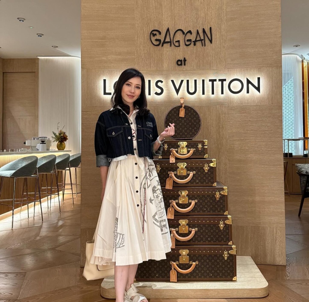 顧紀筠到泰國曼谷的LV知名食府「Gaggan at Louis Vuitton」用餐的照片。