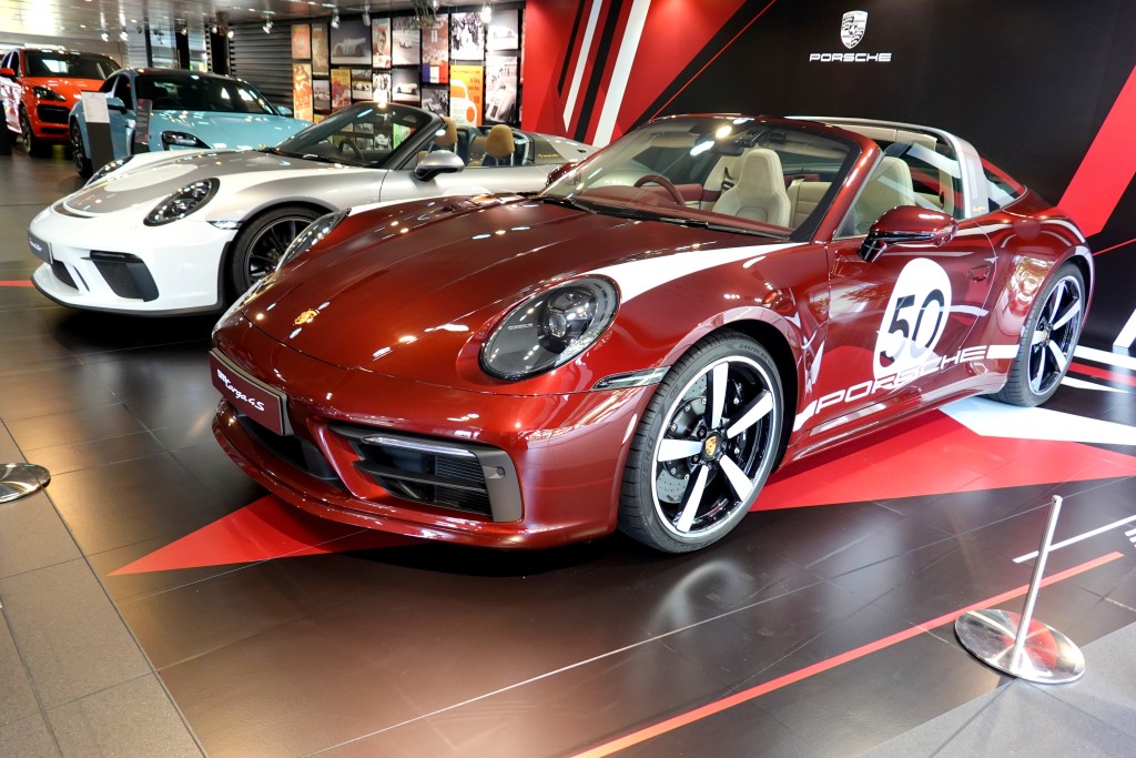 ●保時捷代理在灣仔專店首展限量版911 Targa 4S Heritage Design Edition。