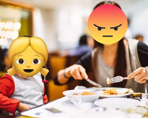 不過有港媽就不滿有食店不准小孩在店內吃自攜飯菜，直斥食店不夠人性化。（網圖，非涉事港媽）
