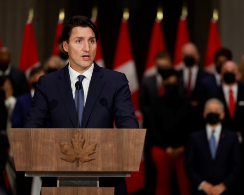 加拿大總理杜魯多連任後公布新內閣名單。路透社圖片