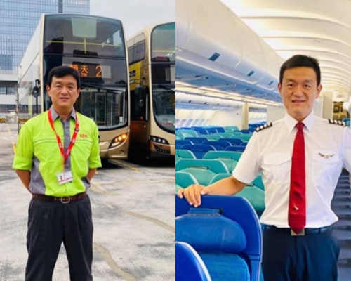 前港龍機長Earnest Li一度轉職九巴車長,近日獲聘為香港貨運航空機長,重返本業。Earnest Li Facebook圖片