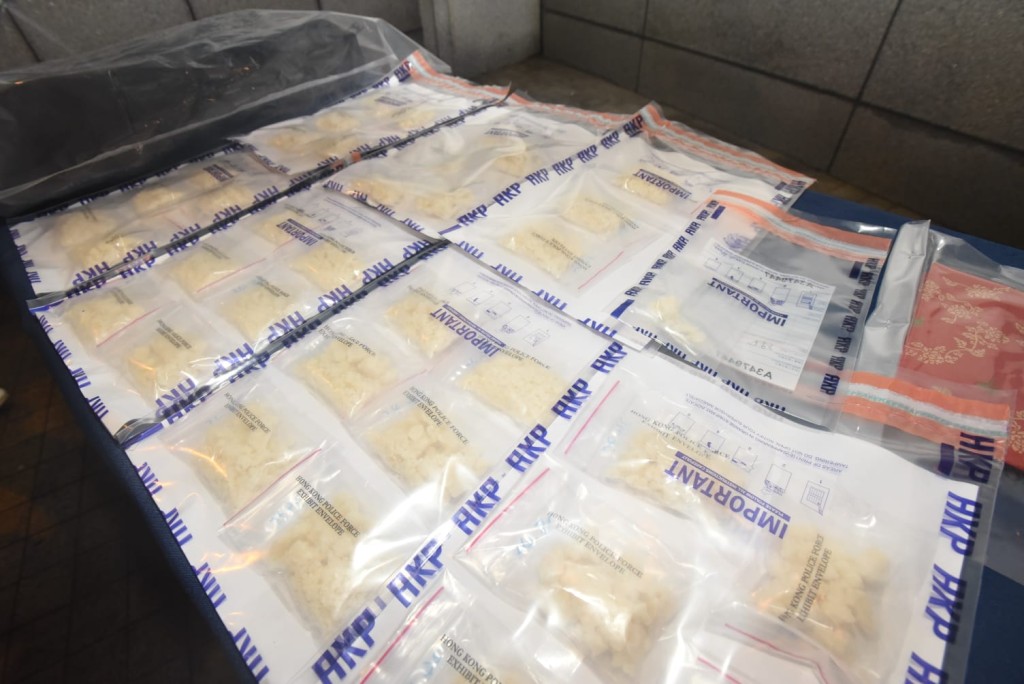 警方檢獲97萬元可卡因