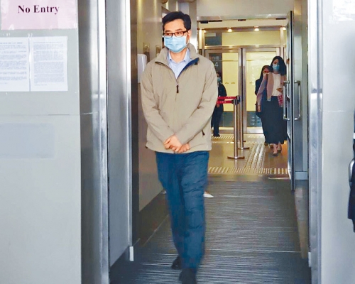 保安陳家盛（圖）及目擊者高縫出庭作供。