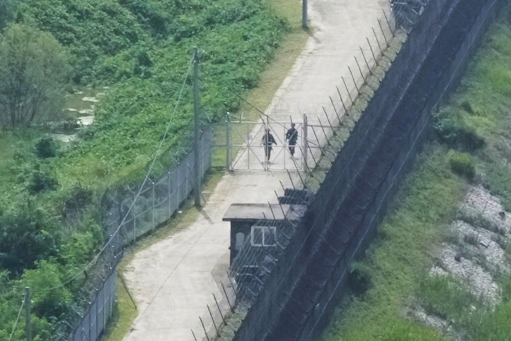 南韓士兵在邊境巡邏。美聯社
