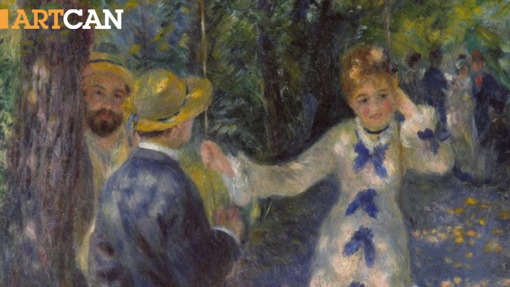 雷諾阿畫作《鞦韆》正在奧賽美術館展出