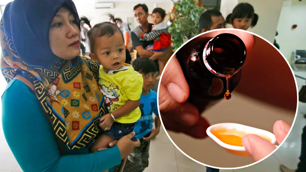 印尼兒童急性腎衰竭增至99亡,暫禁所有藥水及藥用糖漿。
