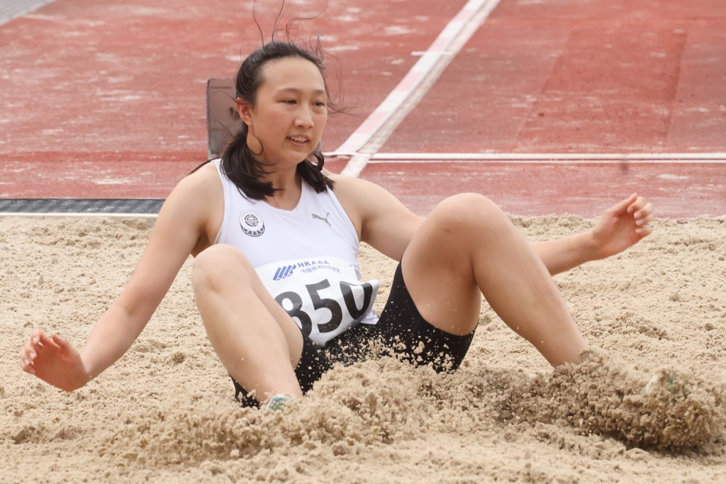 田徑系列賽四跳遠季軍賈慧妍。徐嘉華攝