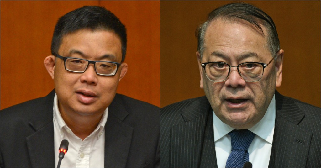 （左）涂謹申、（右）石禮謙（資料圖片）