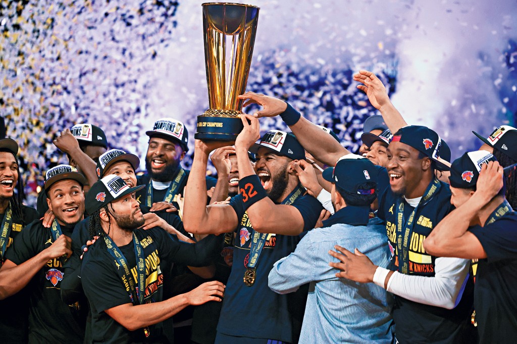 紐約人贏得今屆NBA盃，打破52年錦標荒。