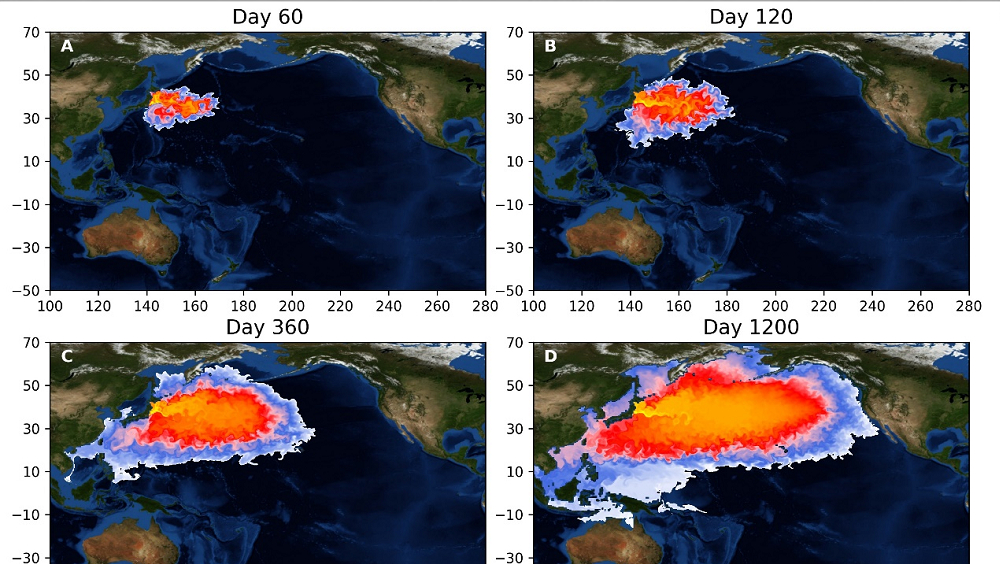 清華大學團隊模擬日本核污水排海：240天到達中國沿海、1200天後覆蓋北太平洋。