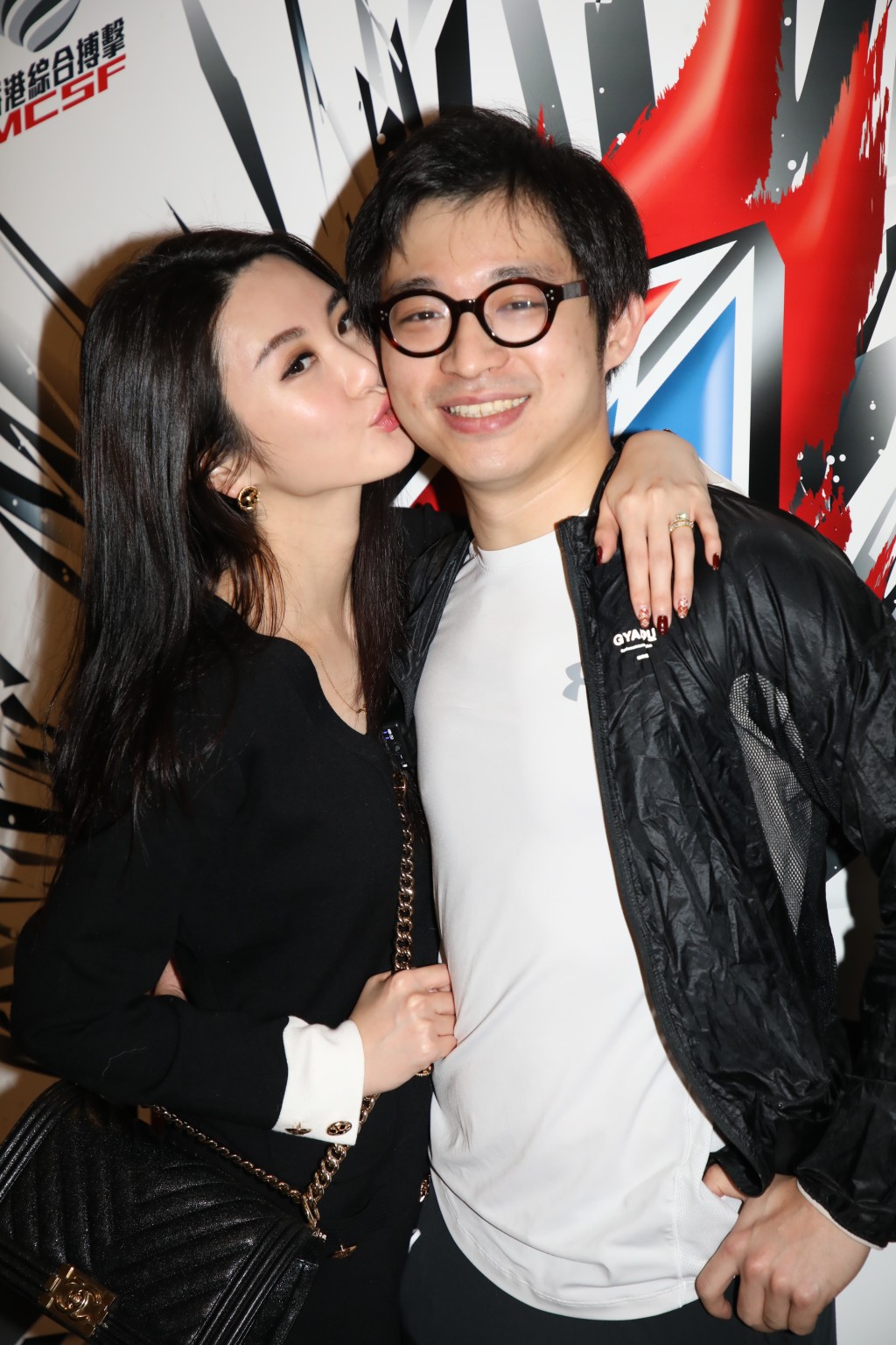 林作與現任女友裕美。 林作與現任女友裕美。