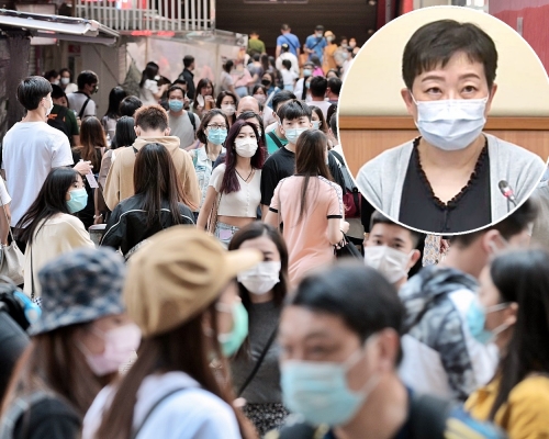 本港今日新增12宗確診個案，另有逾20宗初步確診個案。小圖為張竹君。