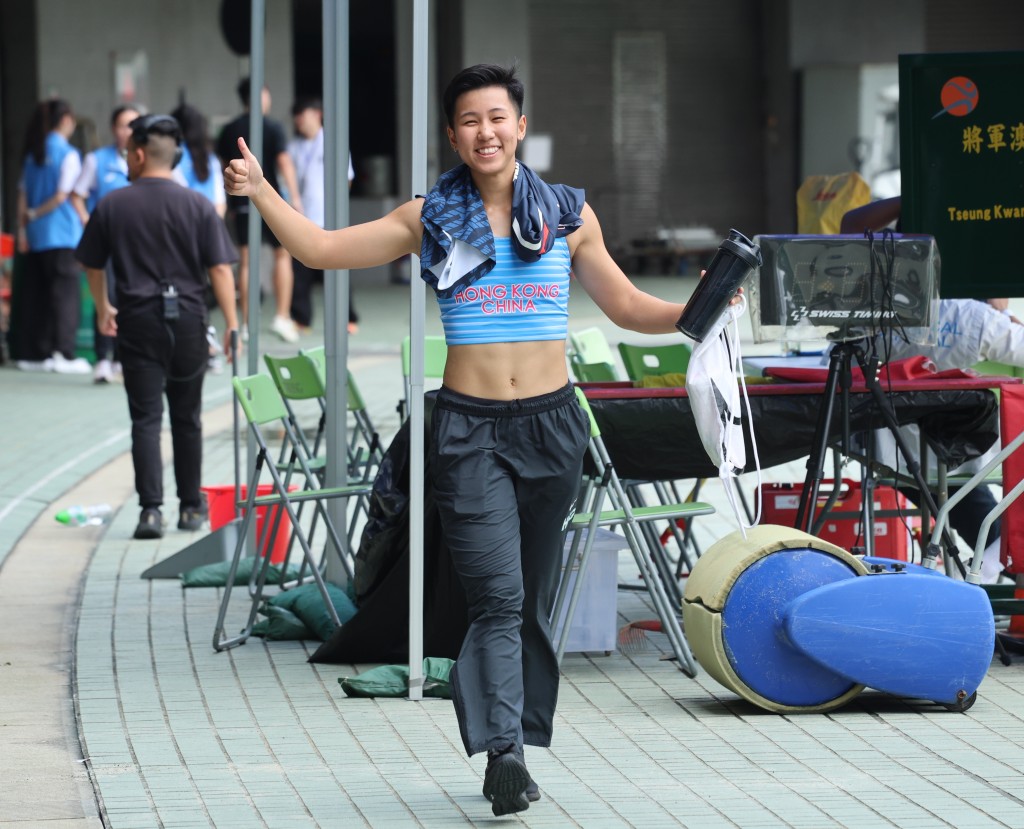 罗芷元于本月初在香港锦标赛以11秒86刷新PB。 徐嘉华摄