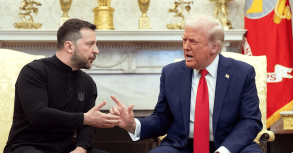 特朗普上周五與澤連斯基在白宮公開交火後，周二傳出暫停對烏軍事支援。