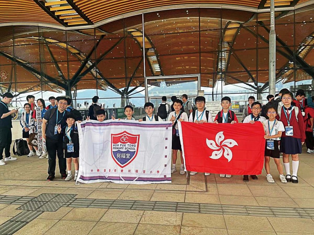 學生代表香港到珠海參加「粵港澳信息科技大賽」。