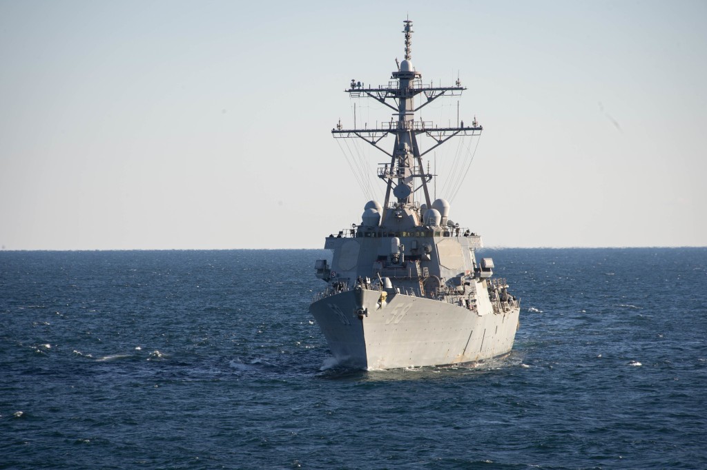 美軍導彈驅逐艦「拉布恩號」。美國海軍官網