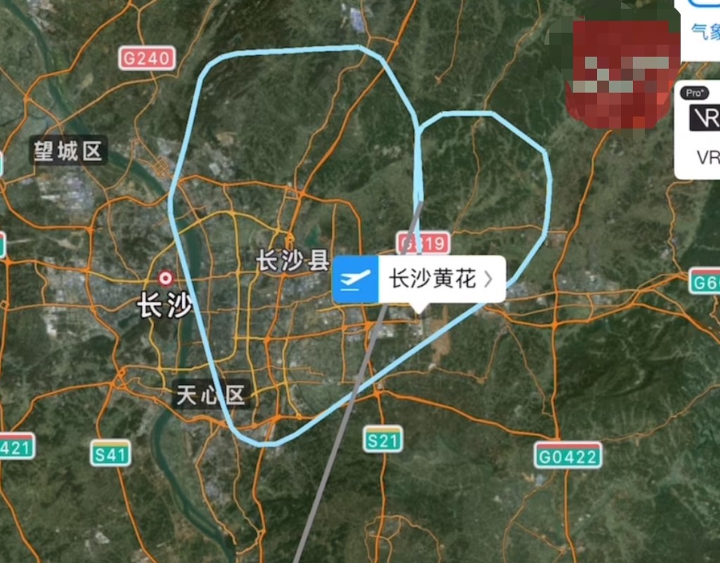 長沙飛湛江波音客機起飛半小時緊急返航。現代快報 長沙飛湛江波音客機起飛半小時緊急返航。現代快報