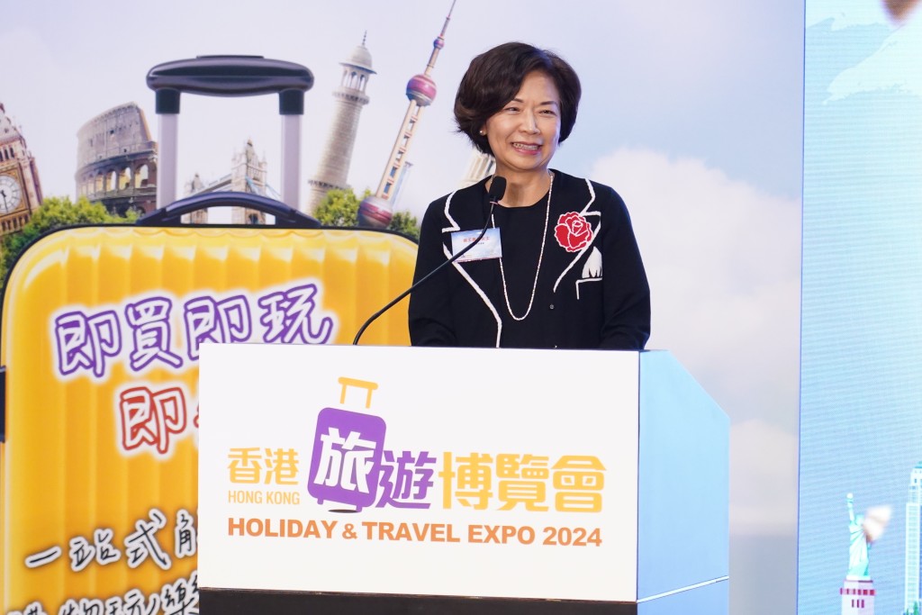 香港旅游业议会主席徐王美伦。叶伟豪摄