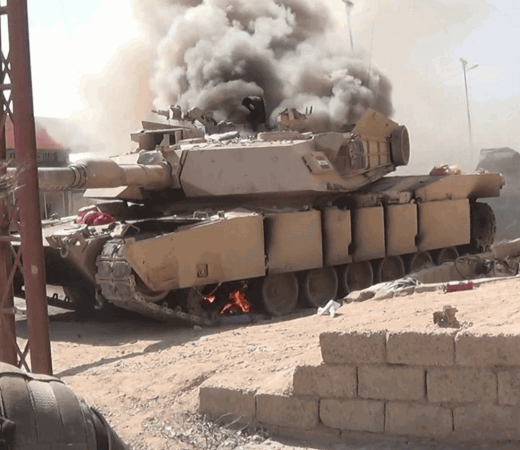 伊拉克曾裝備M1坦克，但在兩伊戰爭中損失慘重。