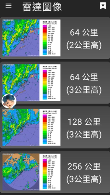 天文台APP截圖 天文台APP截圖