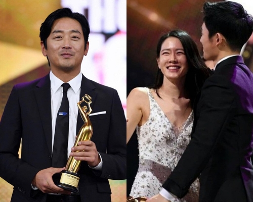 影帝河正宇、影后孫藝珍與丁海寅。（網圖）