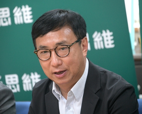 新思維主席狄志遠指不介意被標籤為「政治花瓶」。資料圖片