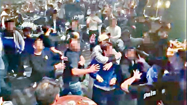 周六蘭桂坊發生「飛樽」傷人案。