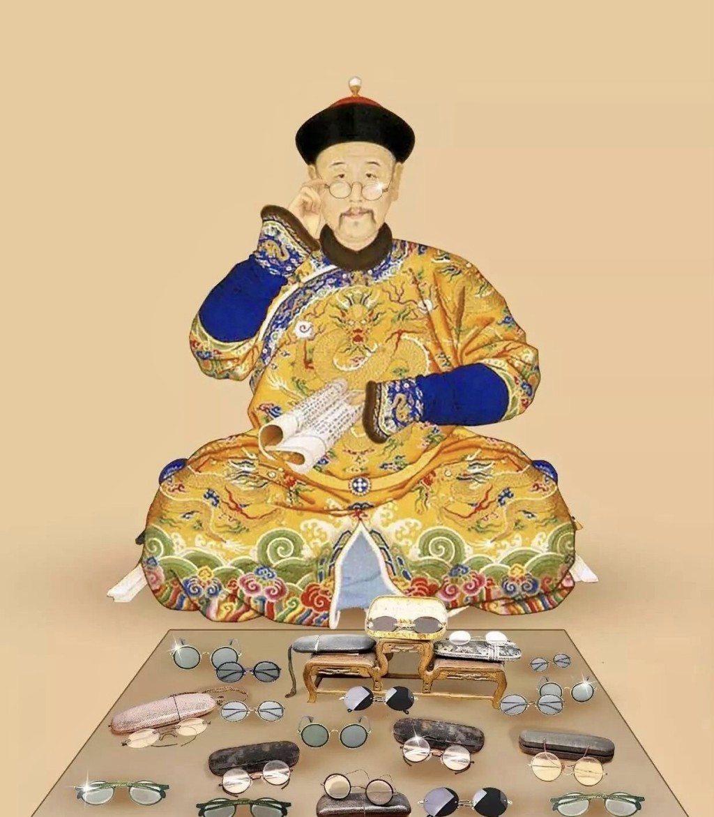 現實中雍正皇帝是「眼鏡控」，故宮曾製作惡搞圖宣傳相關展覽。 北京故宮