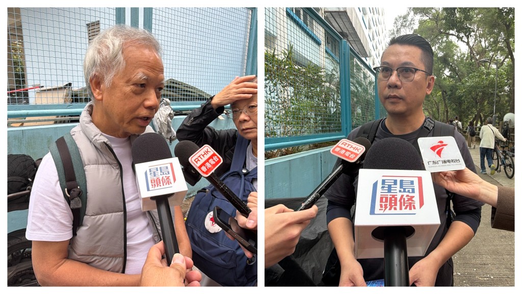 宏福苑居民往票站投票。梁國峰攝