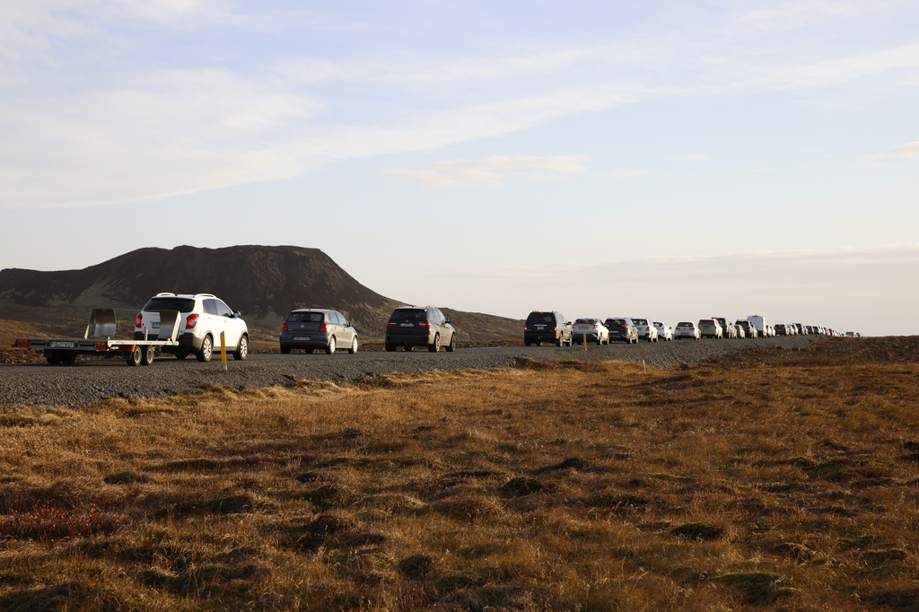 冰島火山爆發風險仍高。美聯社