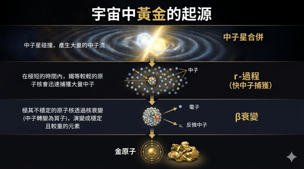 黃金的起源。AI示意圖