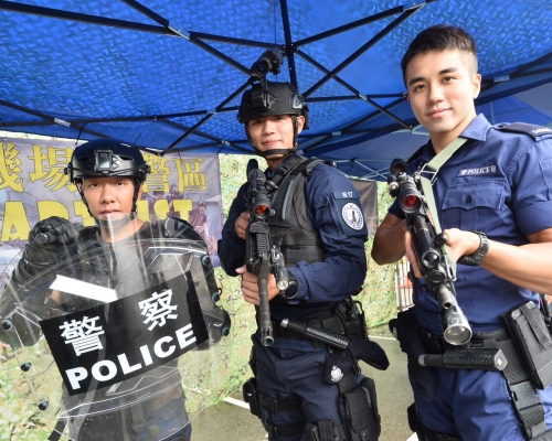 ASU開放日目的是透過活動和演習，增加市民對他們的認識，並展現警方正面形象。郭顯熙攝