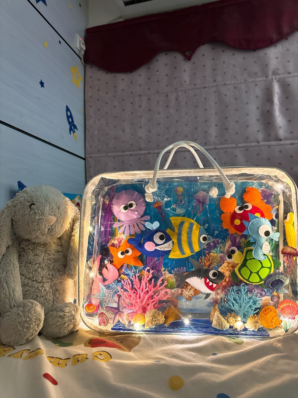 自製燈籠2:海底世界(圖片來源:Threads@saiyee0709) 自製燈籠2:海底世界(圖片來源:Threads@saiyee0709)