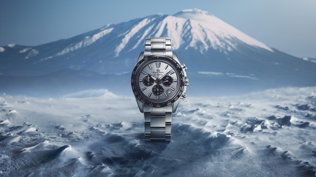 Evolution 9 Collection Iwate's Snowy Mountains Tentagraph SLGC007,錶殼:43.2mm高強度鈦金屬/ 機芯:9SC5自動/ 售價:$109,800。 Evolution 9 Collection Iwate's Snowy Mountains Tentagraph SLGC007,錶殼:43.2mm高強度鈦金屬/ 機芯:9SC5自動/ 售價:$109,800。