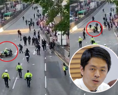 許智峯表示,以私人檢控涉嫌違規違法的警員。 資料圖片